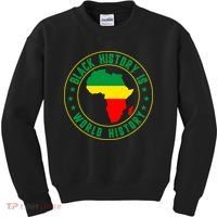 Black History Is World History Kids Sweatshirt thumb 0