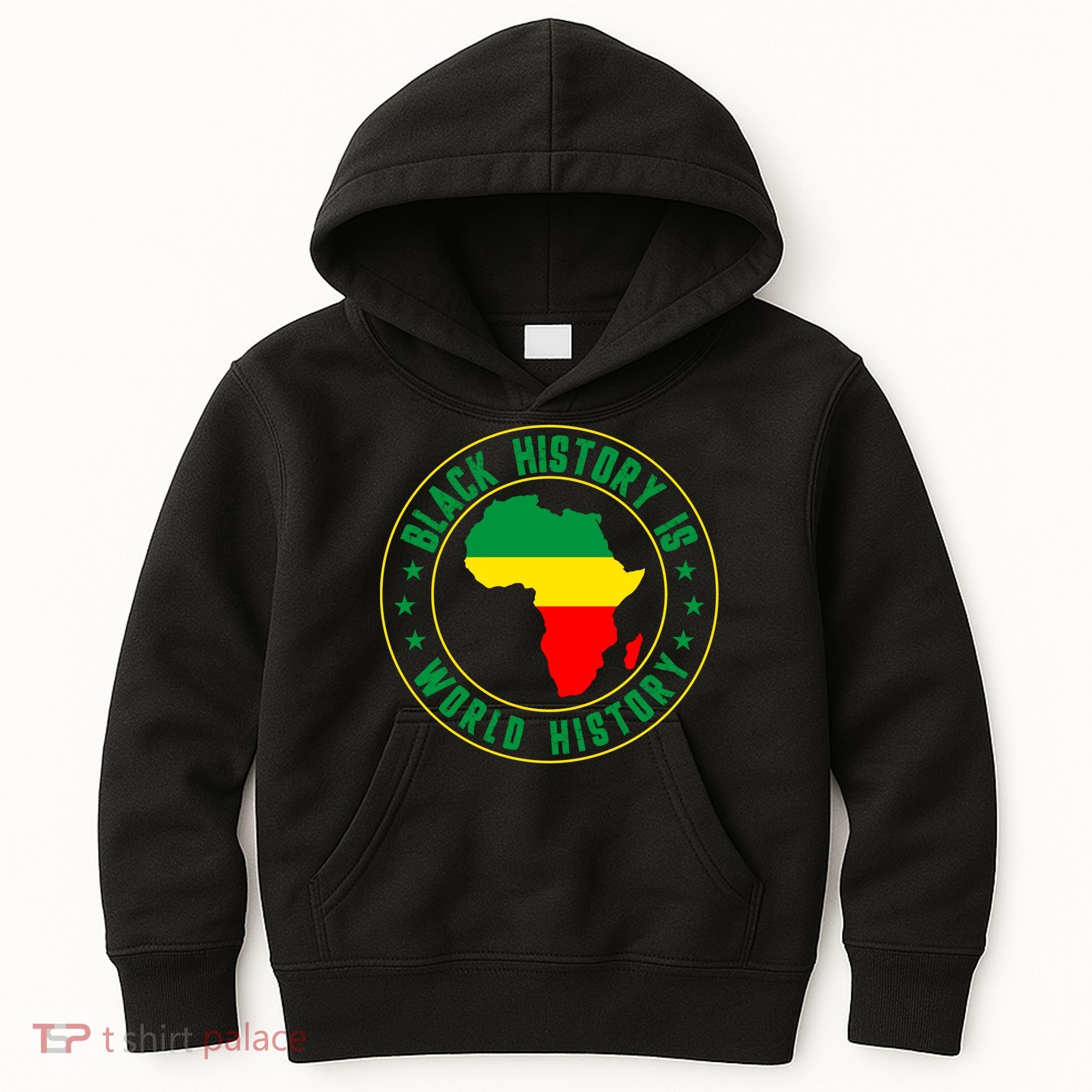 Black History Is World History Kids Hoodie