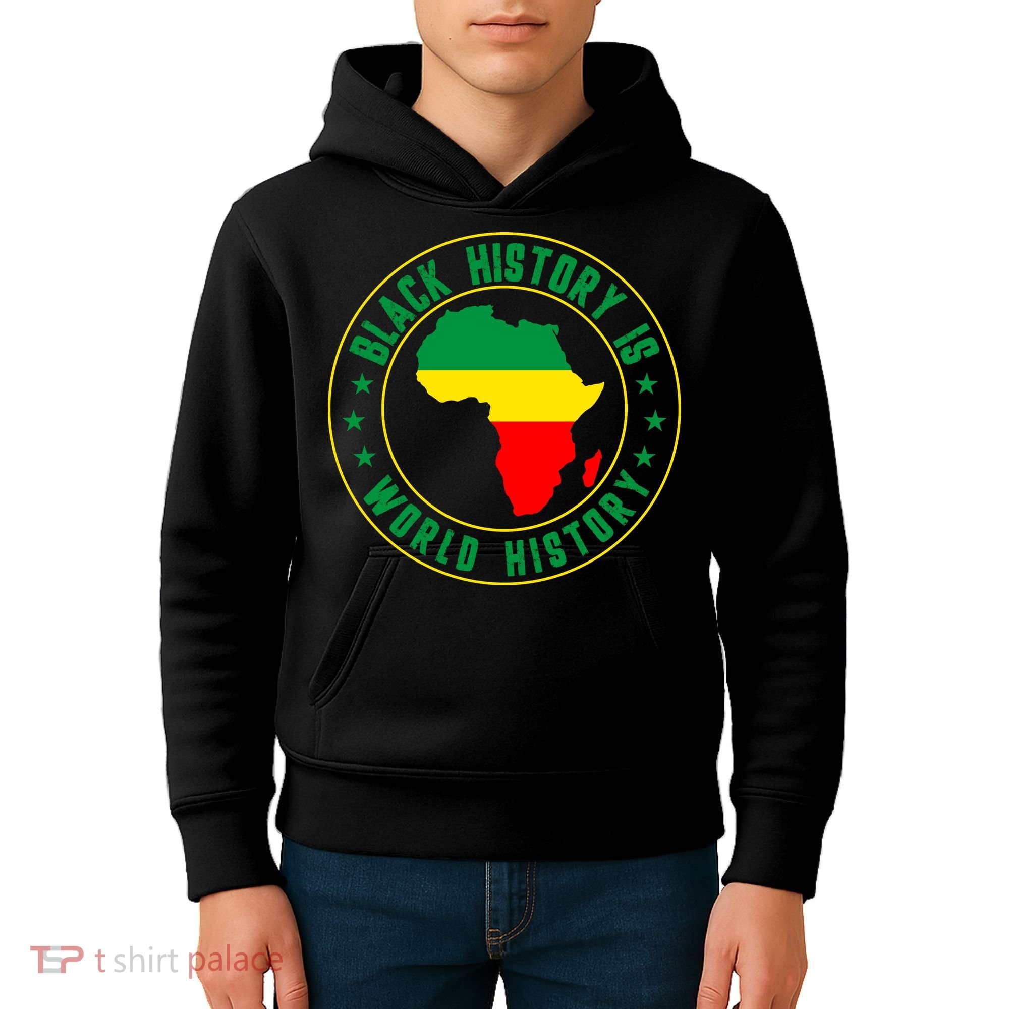 Black History Is World History Kids Hoodie