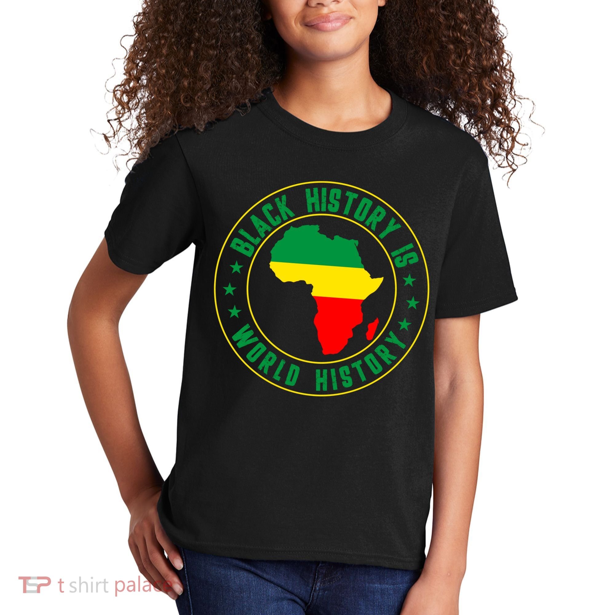 Black History Is World History Kids T-Shirt
