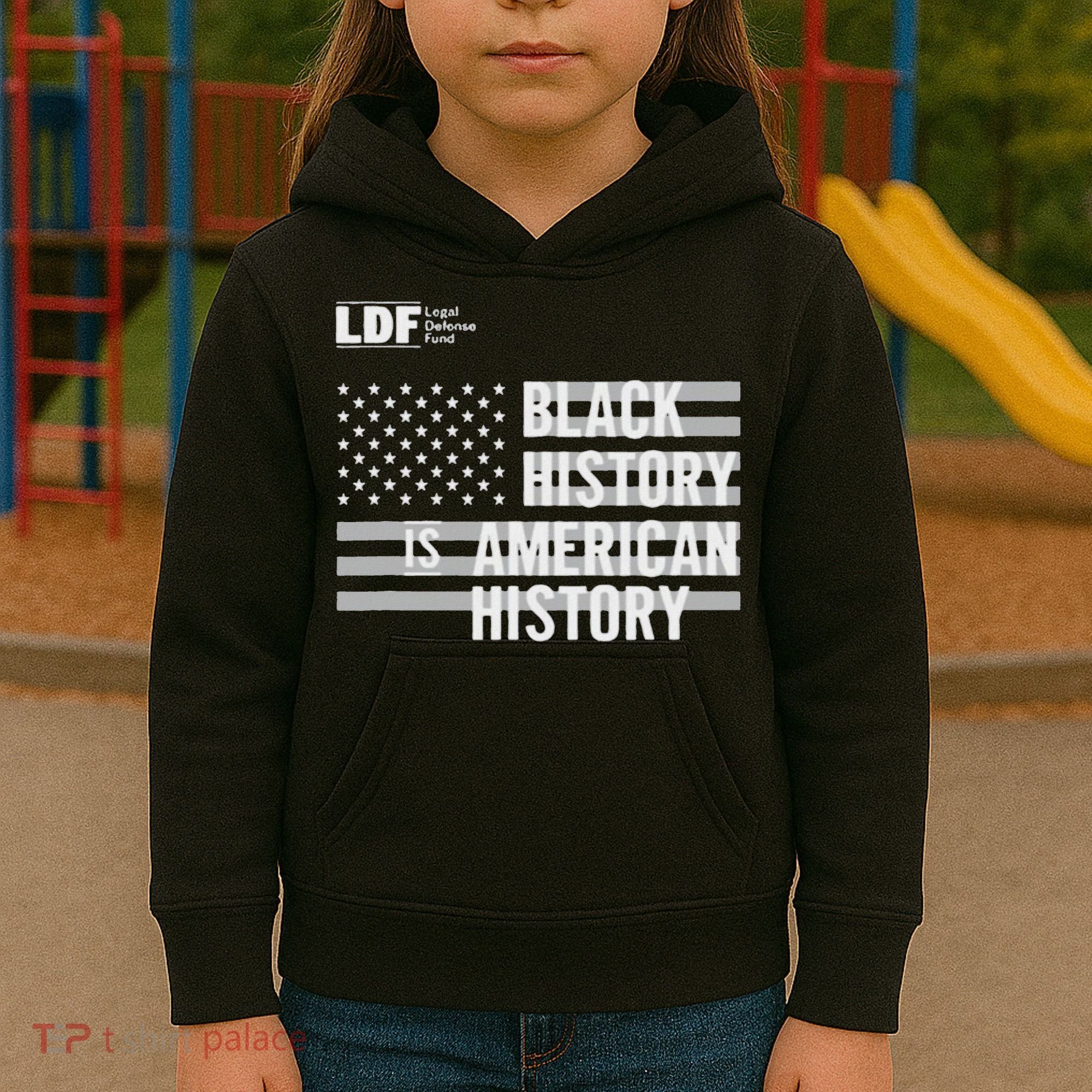 Black History Is American History Ldf Kids Hoodie