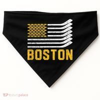 Boston Hockey Is American USA-Made Doggie Bandana thumb 0
