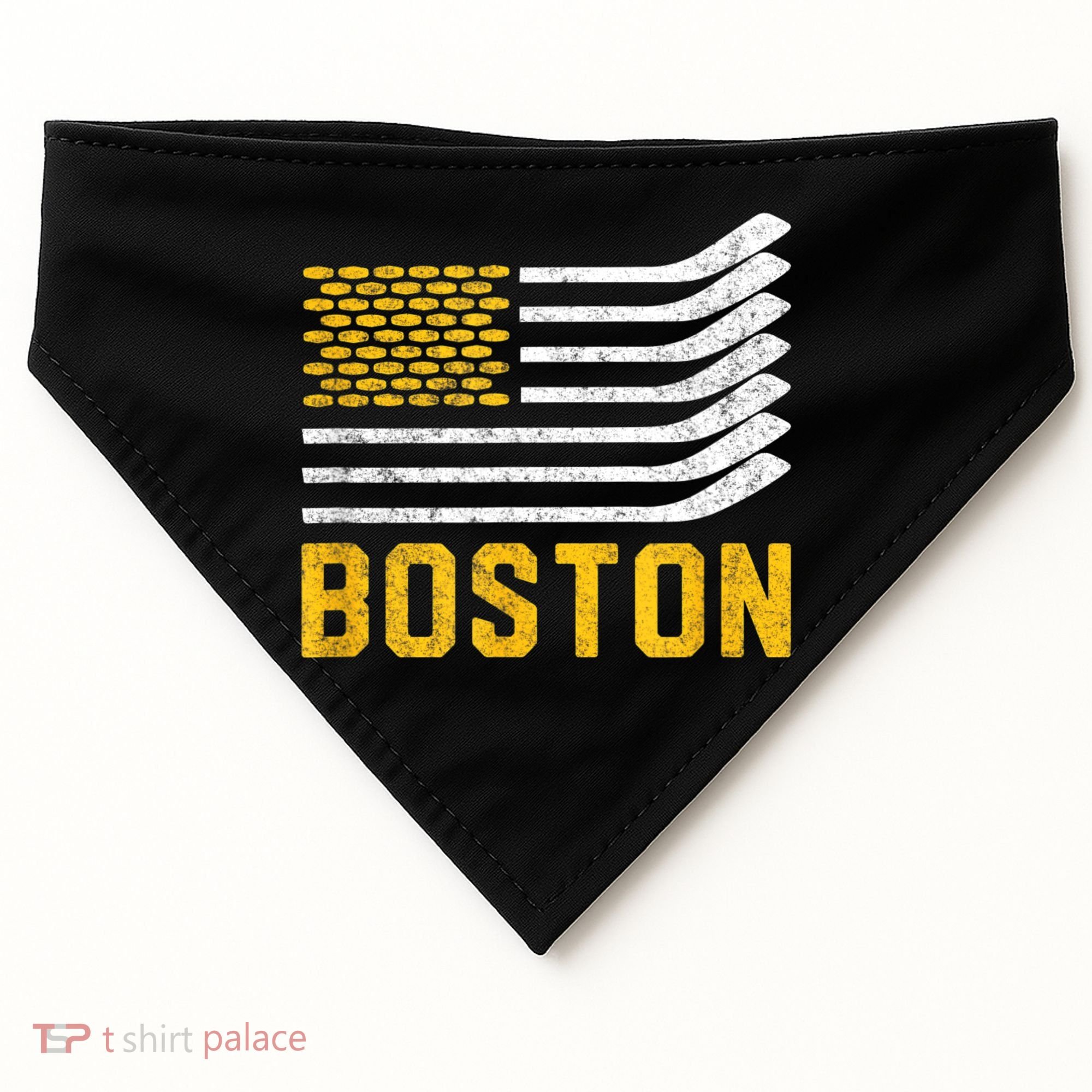 Boston Hockey Is American USA-Made Doggie Bandana