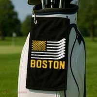 Boston Hockey Is American Golf Towel thumb 2