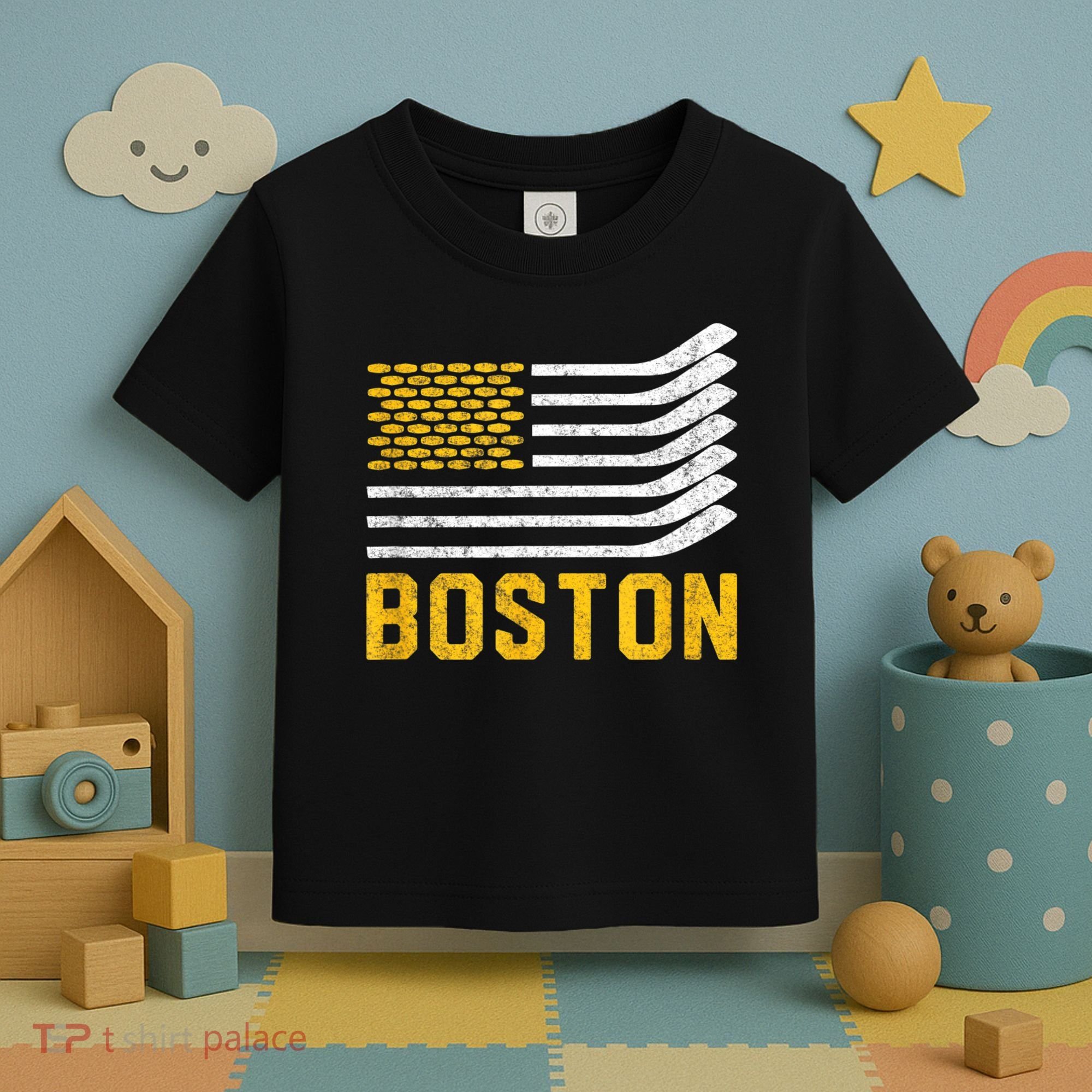 Boston Hockey Is American Toddler T-Shirt