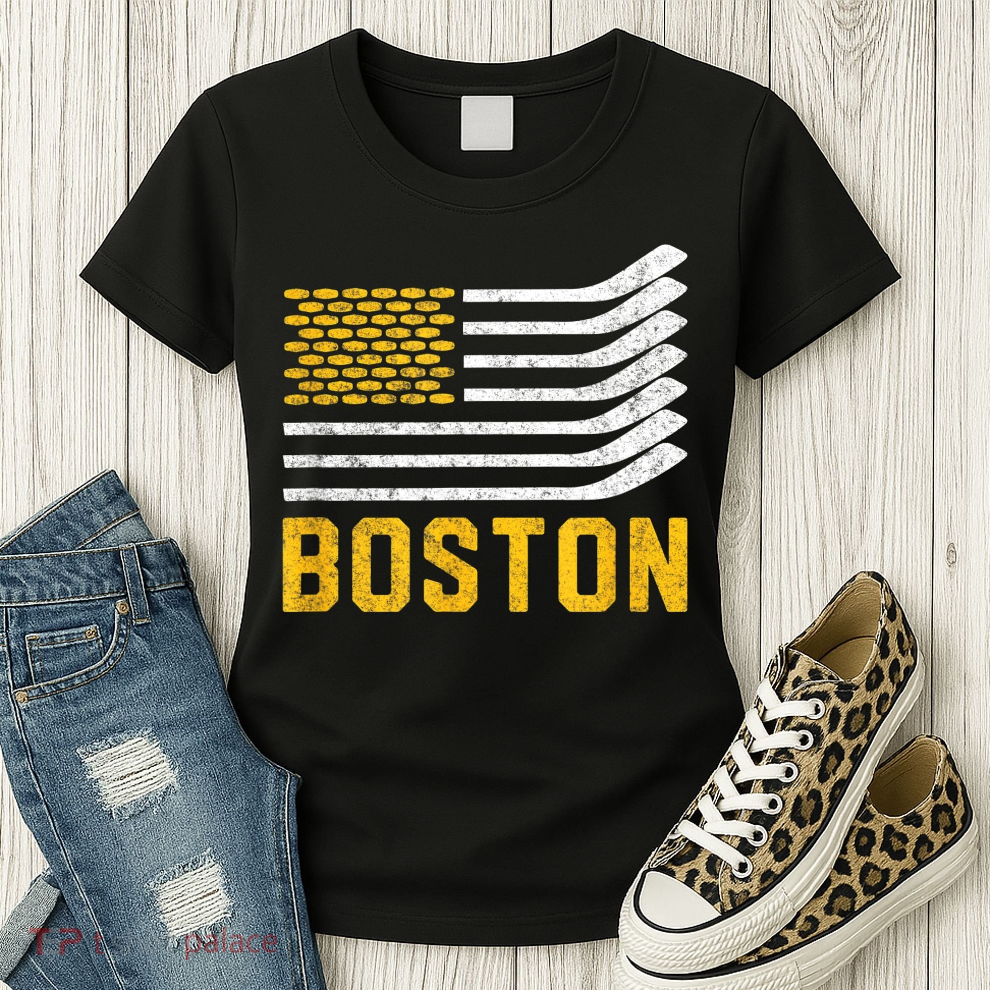 Boston Hockey Is American Women's T-Shirt