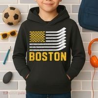 Boston Hockey Is American Kids Hoodie thumb 2