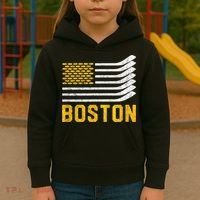 Boston Hockey Is American Kids Hoodie thumb 3
