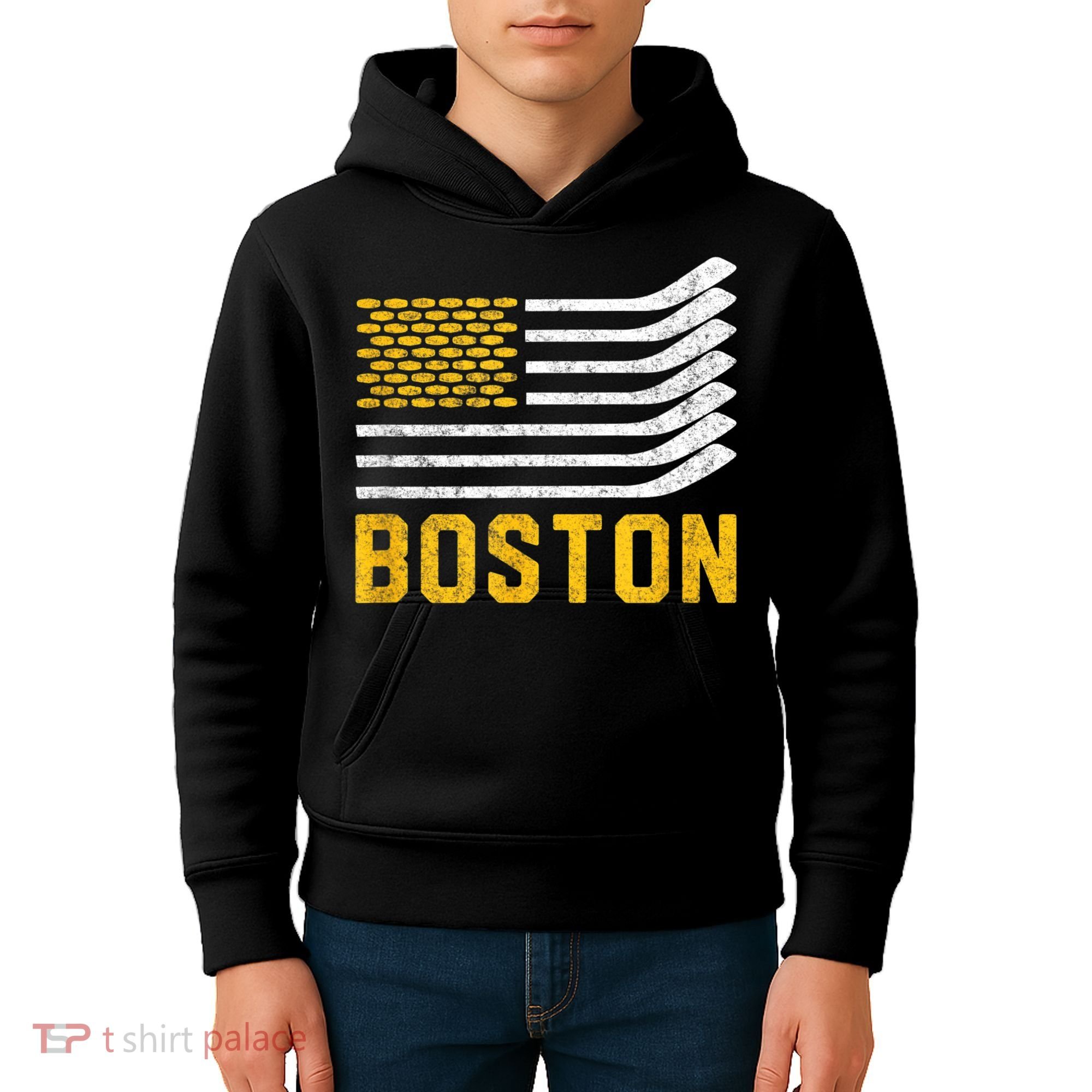 Boston Hockey Is American Kids Hoodie