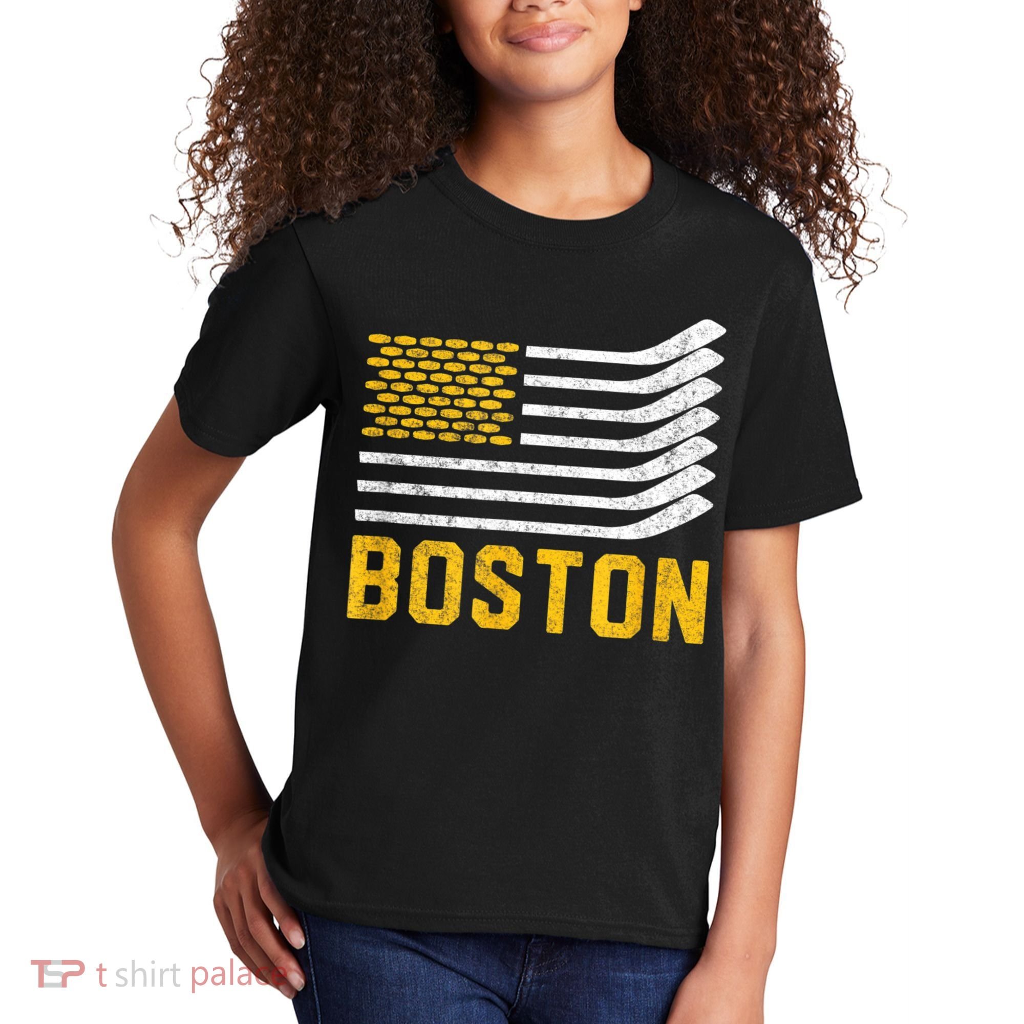 Boston Hockey Is American Kids T-Shirt