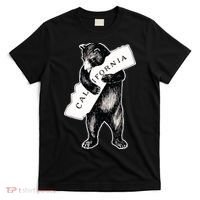 Bear Hug I Love California Artretro Vintage Cali Bear T-Shirt thumb 0