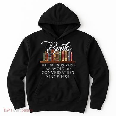 Books helping introverts avoid conversation Hoodie