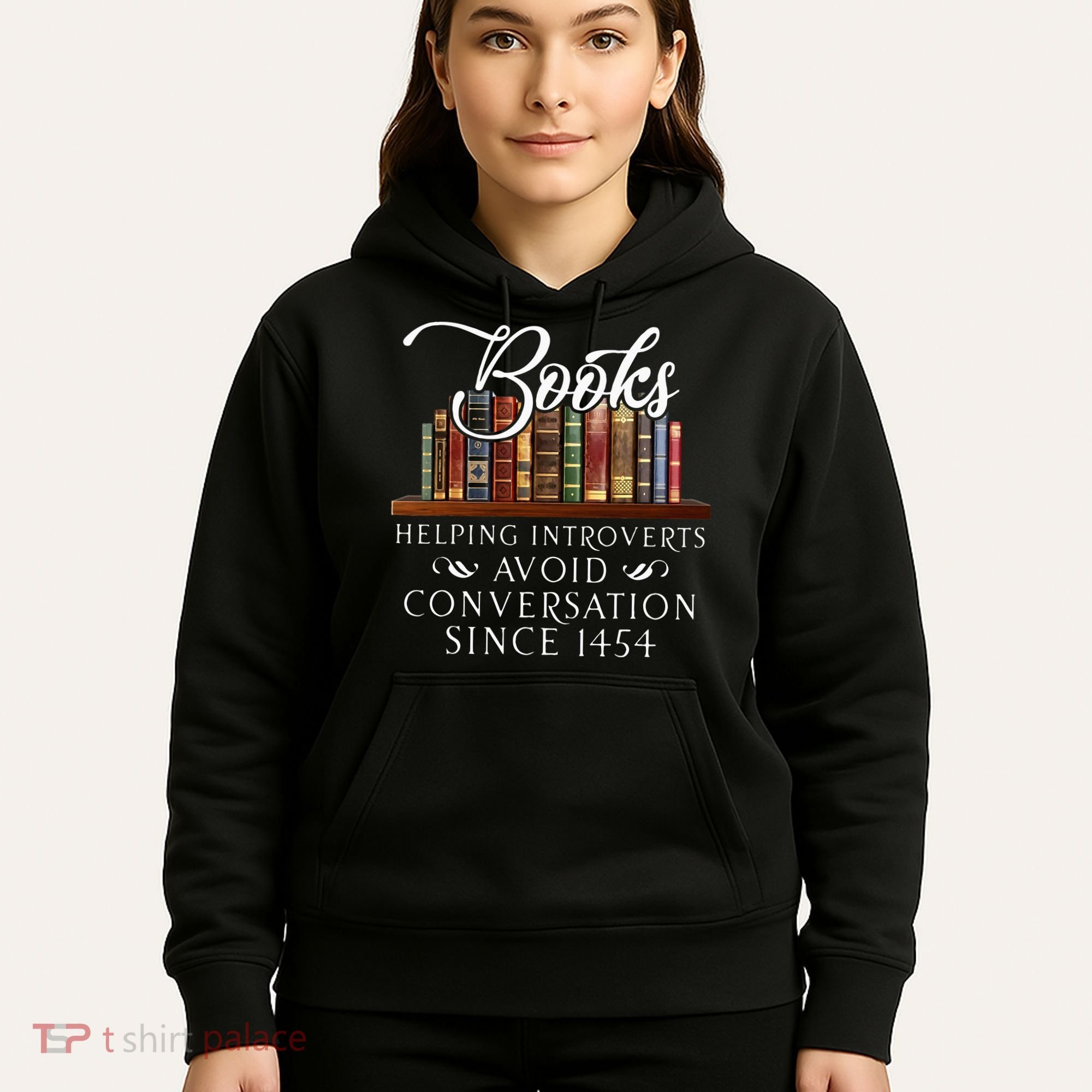 Books helping introverts avoid conversation Hoodie