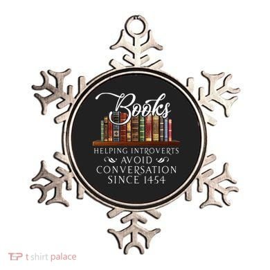 Books helping introverts avoid conversation Ornament