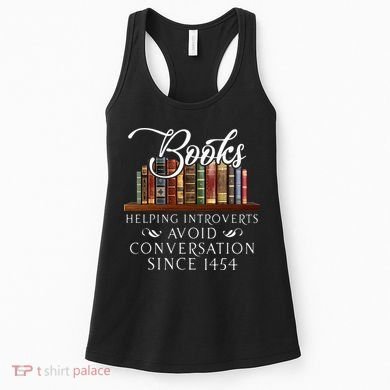 Books helping introverts avoid conversation Women's Tank Top