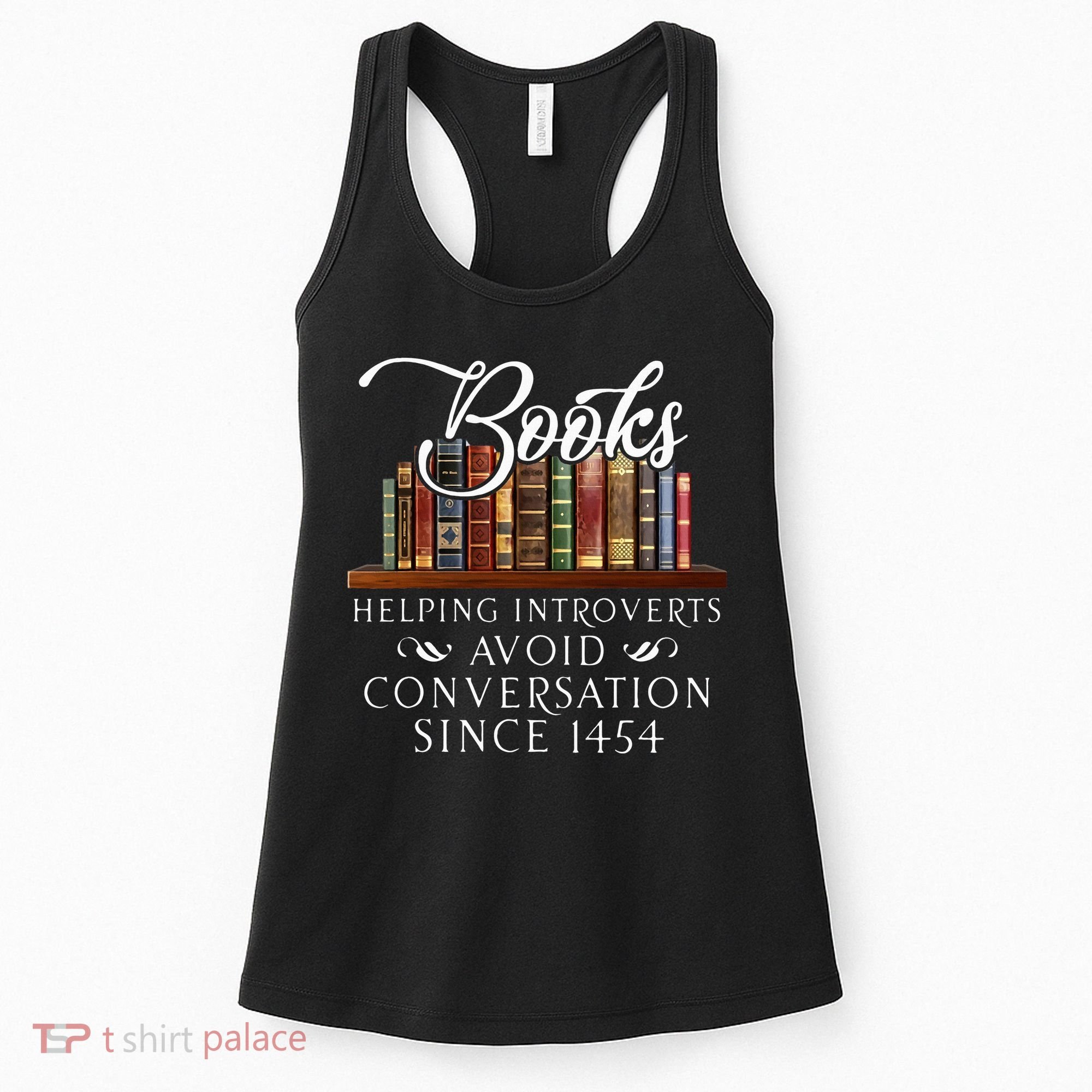 Books helping introverts avoid conversation Women's Tank Top