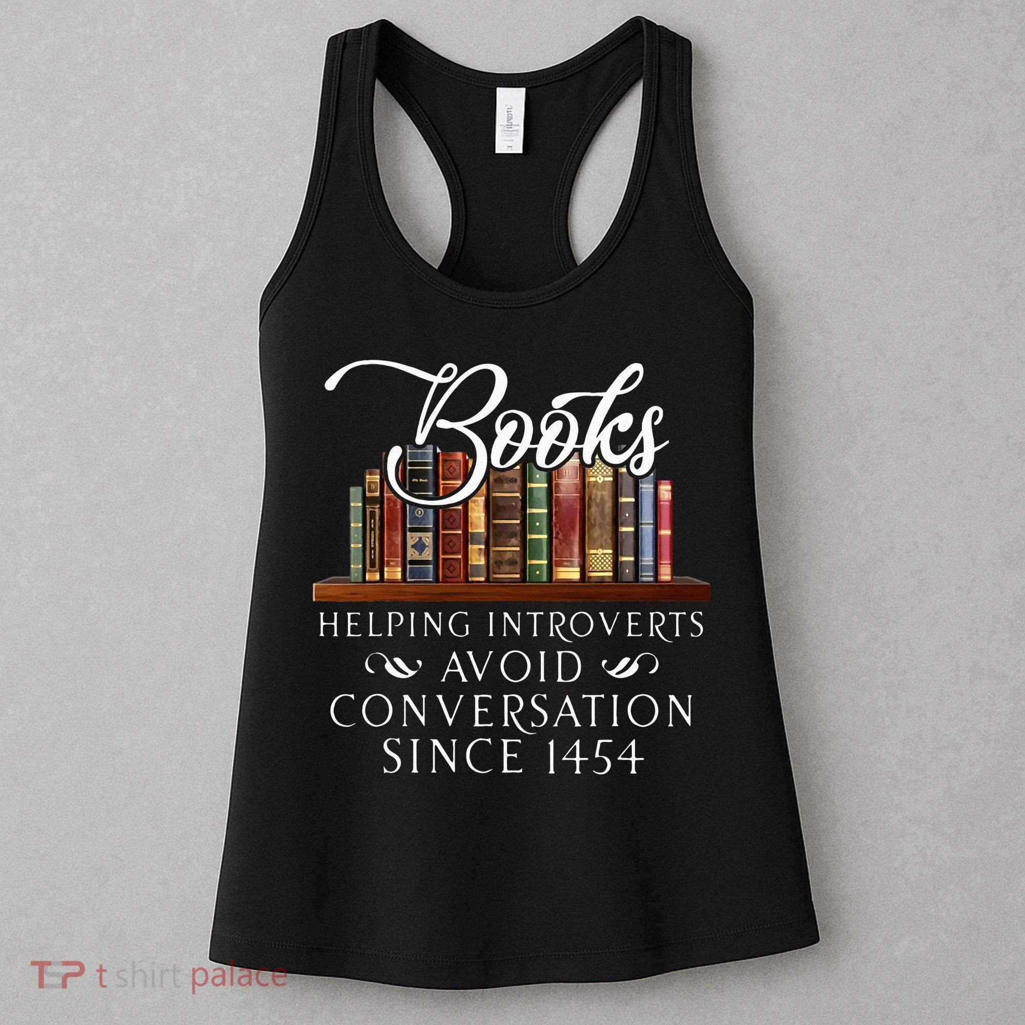Books helping introverts avoid conversation Women's Tank Top
