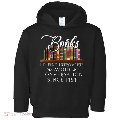 Books helping introverts avoid conversation Toddler Hoodie