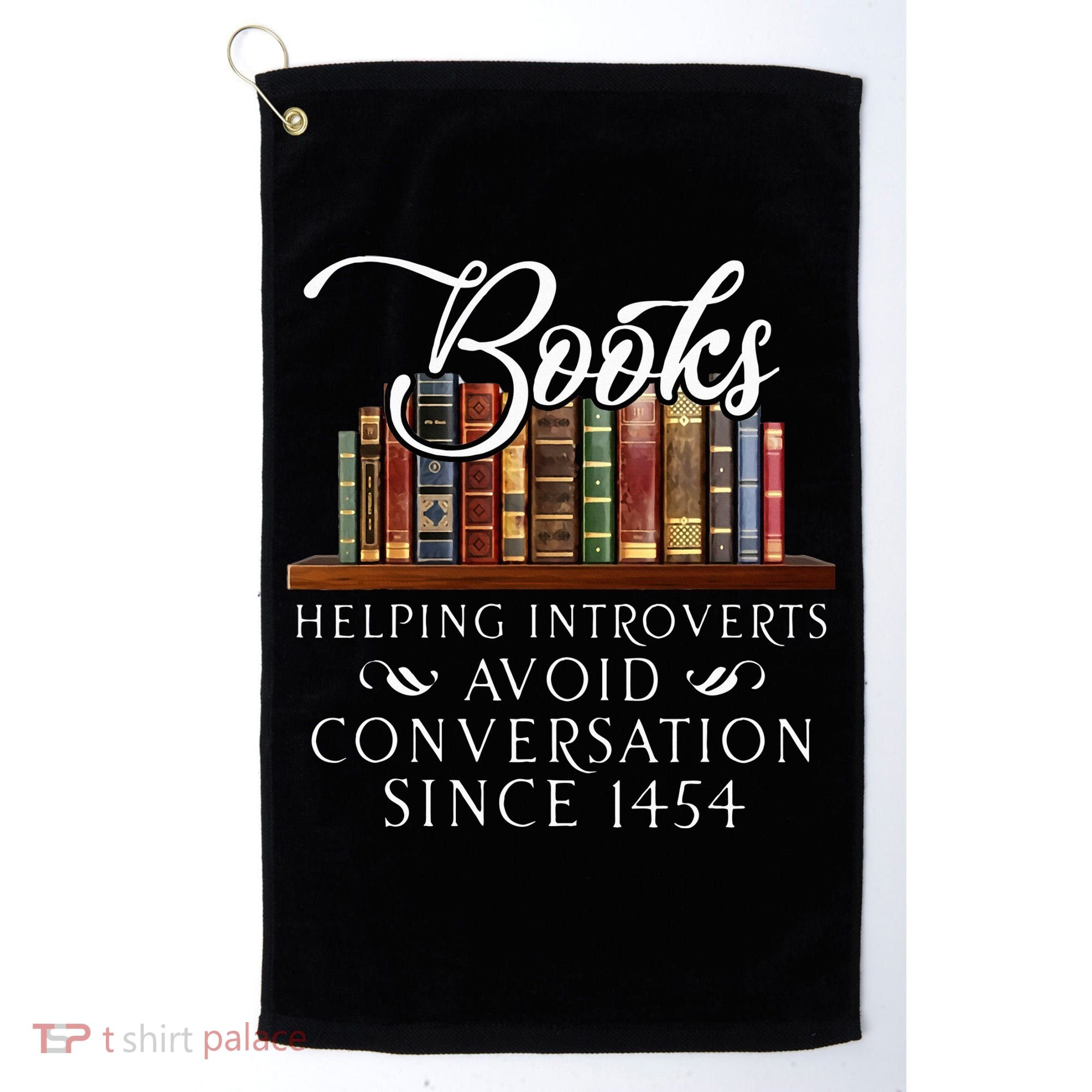 Books helping introverts avoid conversation Golf Towel