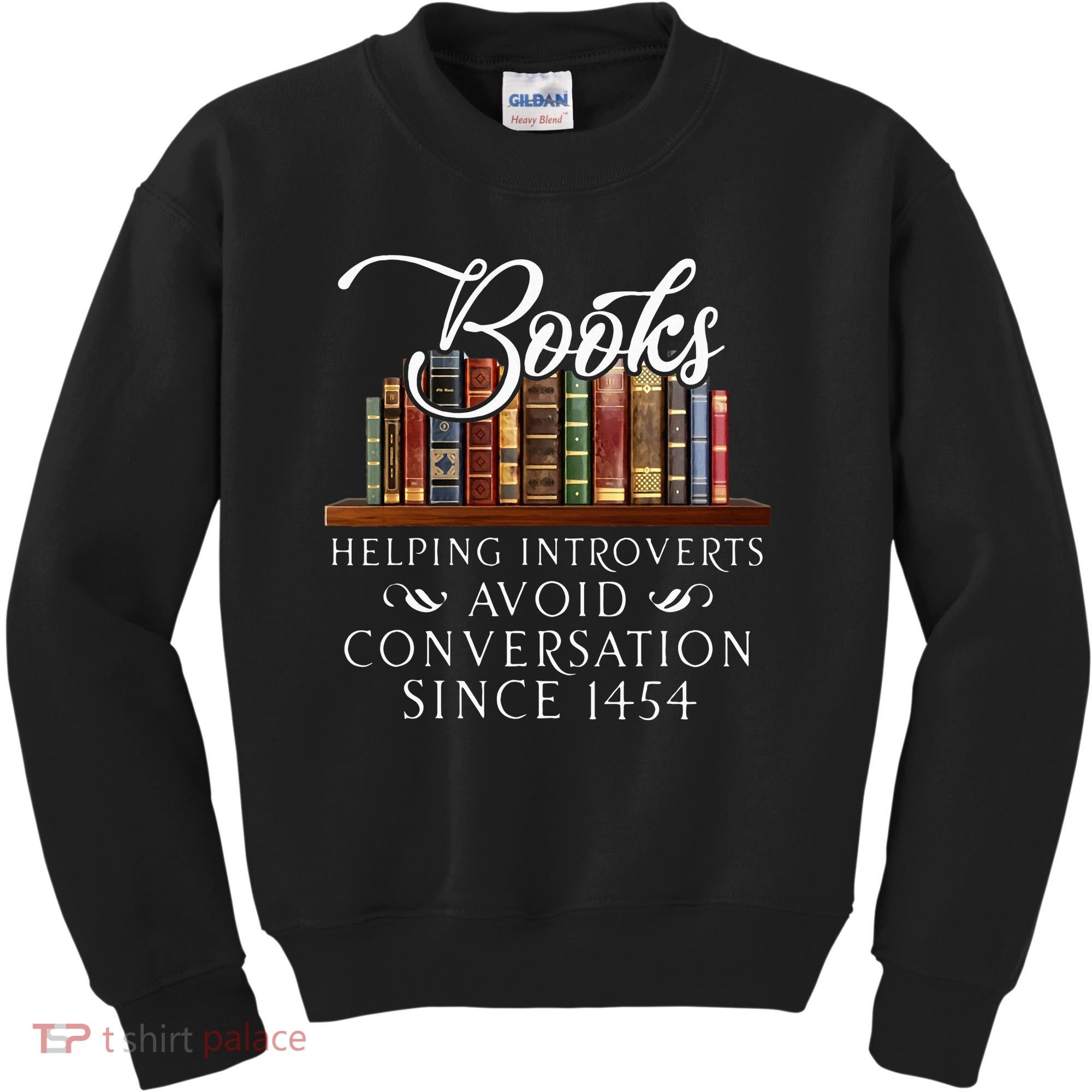Books helping introverts avoid conversation Kids Sweatshirt