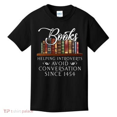 Books helping introverts avoid conversation Kids T-Shirt