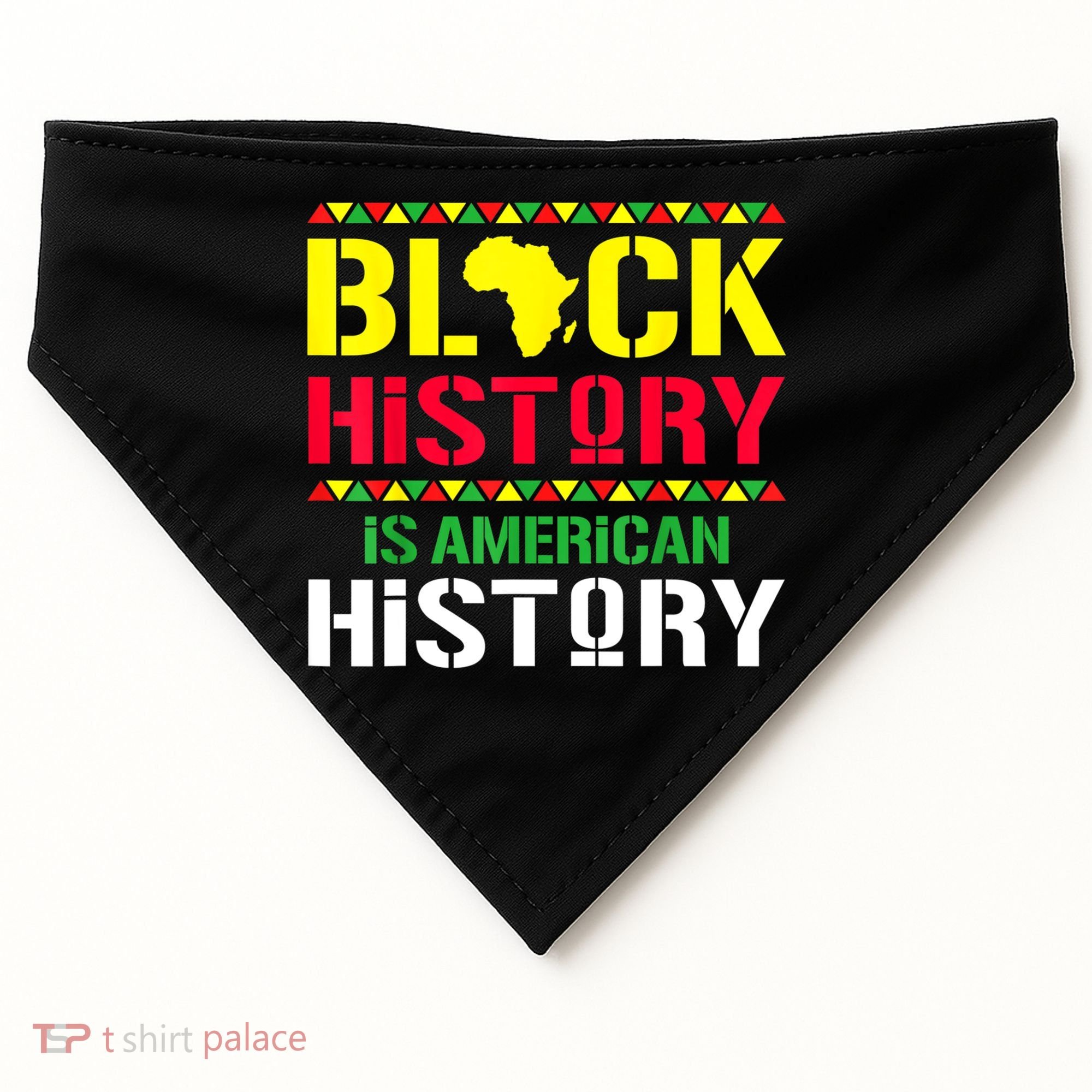 Black History Is American History, Black History Month USA-Made Doggie Bandana