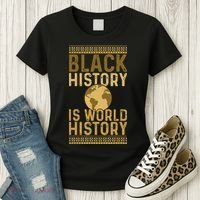 Black History is World History Black History Month Women's T-Shirt thumb 3