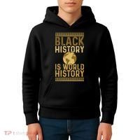 Black History is World History Black History Month Kids Hoodie thumb 4