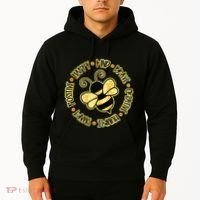 Bee Happy Kind Brave Humble Smart Positive Bumblebee Hoodie thumb 2