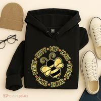 Bee Happy Kind Brave Humble Smart Positive Bumblebee Hoodie thumb 4