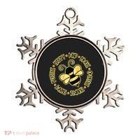 Bee Happy Kind Brave Humble Smart Positive Bumblebee Ornament thumb 0