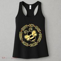 Bee Happy Kind Brave Humble Smart Positive Bumblebee Women's Tank Top thumb 3