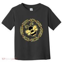 Bee Happy Kind Brave Humble Smart Positive Bumblebee Toddler T-Shirt thumb 0