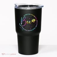 Bee Happy Kind Brave Humble Smart Positive Bumblebee Tumbler thumb 0