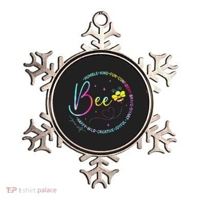 Bee Happy Kind Brave Humble Smart Positive Bumblebee Ornament
