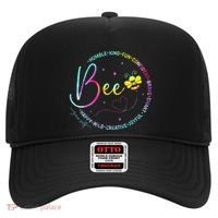 Bee Happy Kind Brave Humble Smart Positive Bumblebee Hat thumb 0