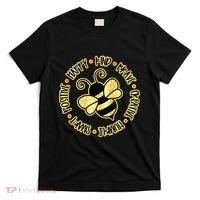 Bee Happy Kind Brave Humble Smart Positive bumblebee T-Shirt thumb 0