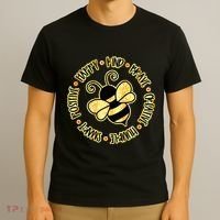 Bee Happy Kind Brave Humble Smart Positive bumblebee T-Shirt thumb 3
