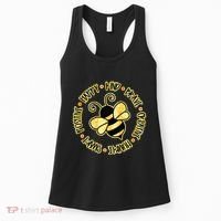 Bee Happy Kind Brave Humble Smart Positive bumblebee Women's Tank Top thumb 0