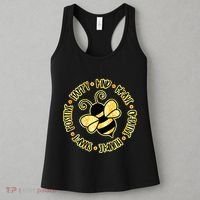 Bee Happy Kind Brave Humble Smart Positive bumblebee Women's Tank Top thumb 3