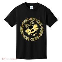 Bee Happy Kind Brave Humble Smart Positive bumblebee Kids T-Shirt thumb 0