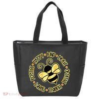 Bee Happy Kind Brave Humble Smart Positive bumblebee Tote Bag thumb 0