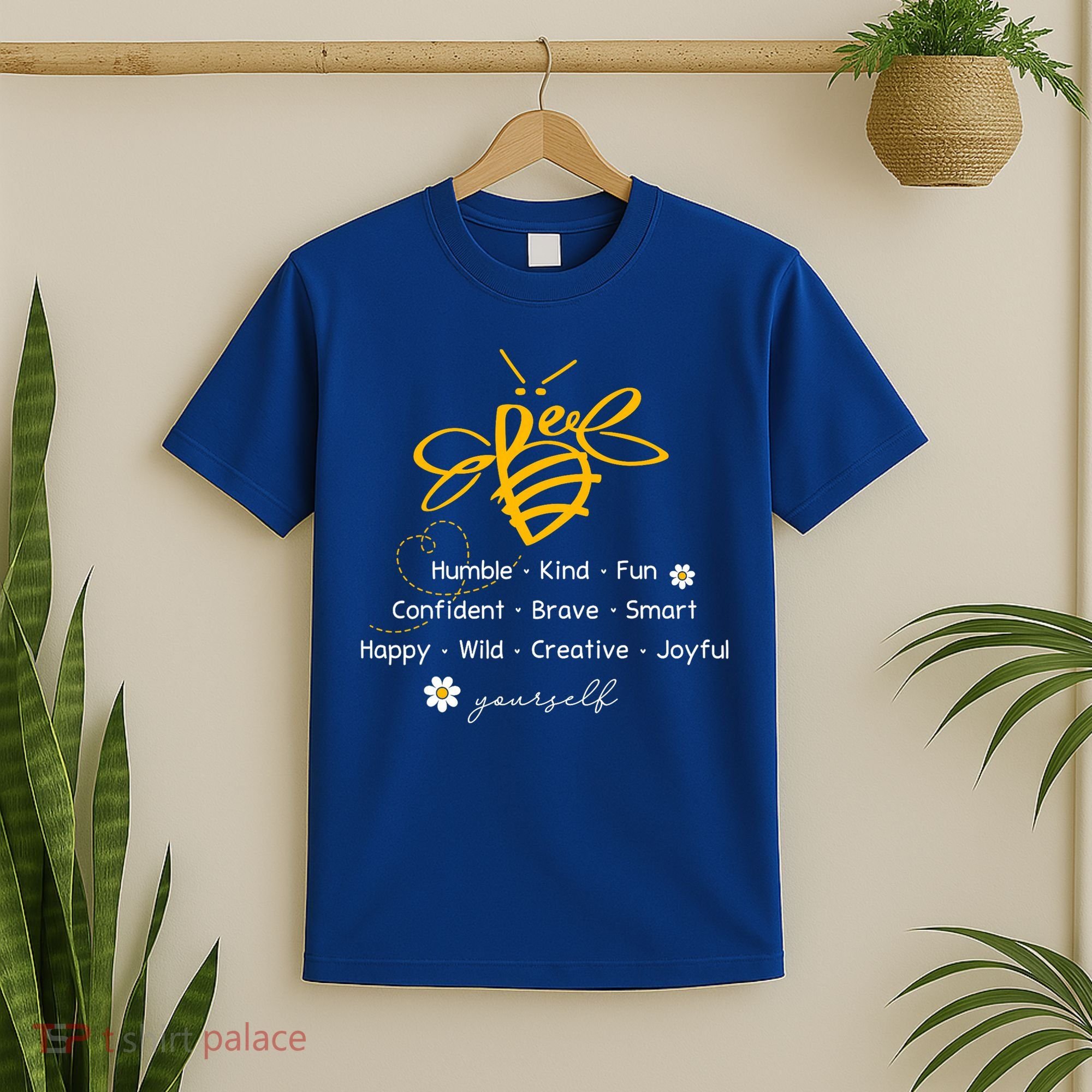 Bee Happy Kind Brave Humble Smart Positive Bumblebee T-Shirt