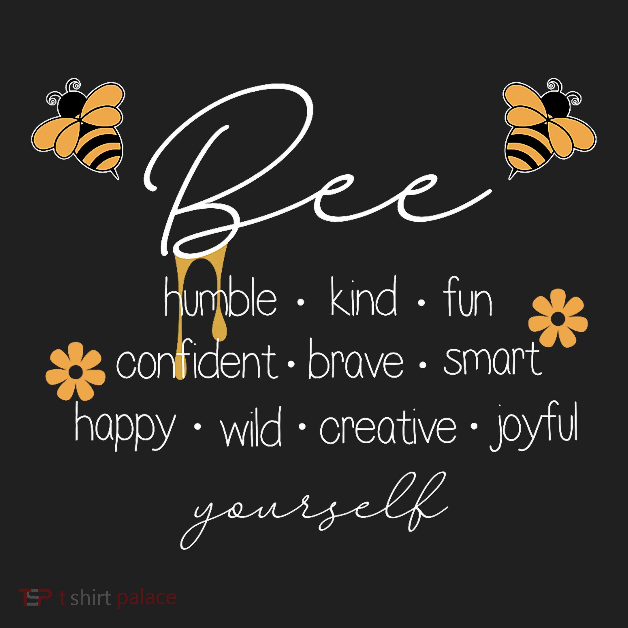 Bee Happy Kind Brave Humble Smart Positive Bumblebee Hat