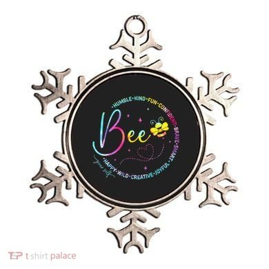 Bee Happy Kind Brave Humble Smart Positive Bumblebee Ornament