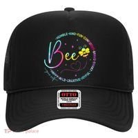 Bee Happy Kind Brave Humble Smart Positive Bumblebee Hat thumb 0