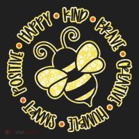 Bee Happy Kind Brave Humble Smart Positive Bumblebee Tumbler thumb 3