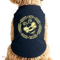 Bee Happy Kind Brave Humble Smart Positive Bumblebee Doggie Tank thumb 0