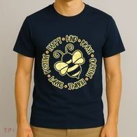 Bee Happy Kind Brave Humble Smart Positive Bumblebee T-Shirt thumb 3