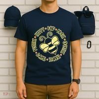 Bee Happy Kind Brave Humble Smart Positive Bumblebee T-Shirt thumb 6